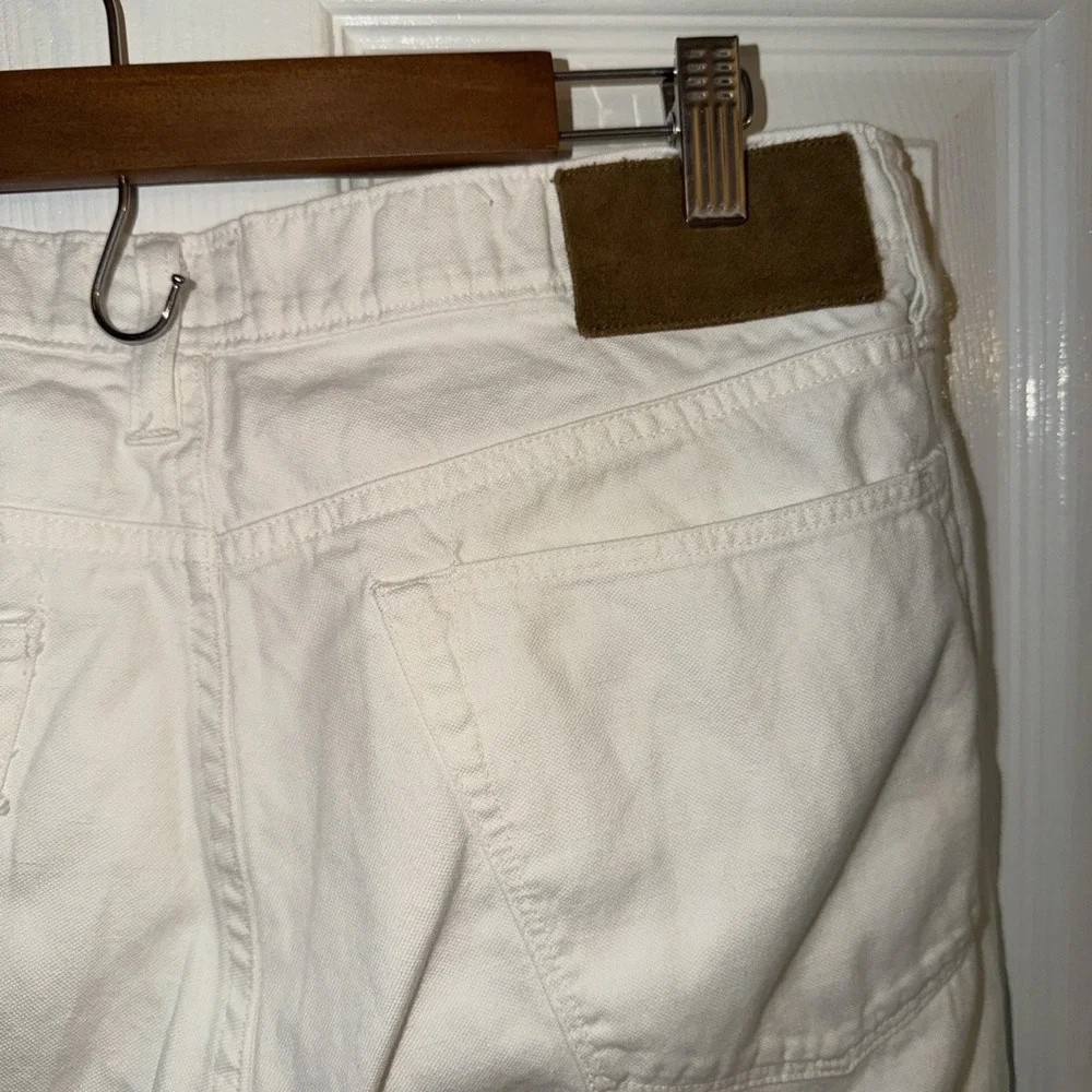 Todd Snyder Men's Slim Fit 5 Pocket Jeans White Size 34x29in Zip Fly